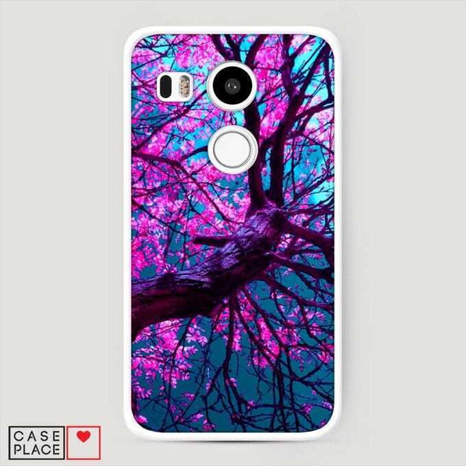 Пластиковый чехол Фиолетовое дерево на LG Nexus 5X (H791)