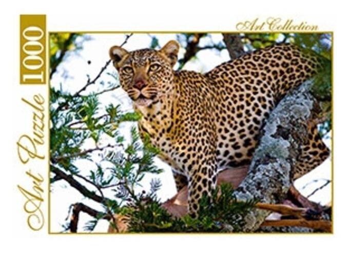 Пазлы 1000 Дикий леопард , кор.34*23*4 см.