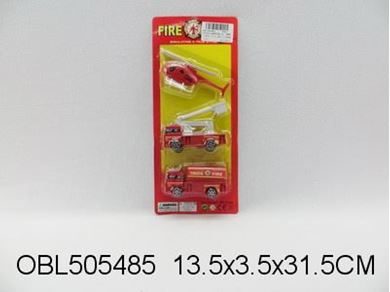 5588 набор пожарных машин, 3 шт/на картоне 505485
