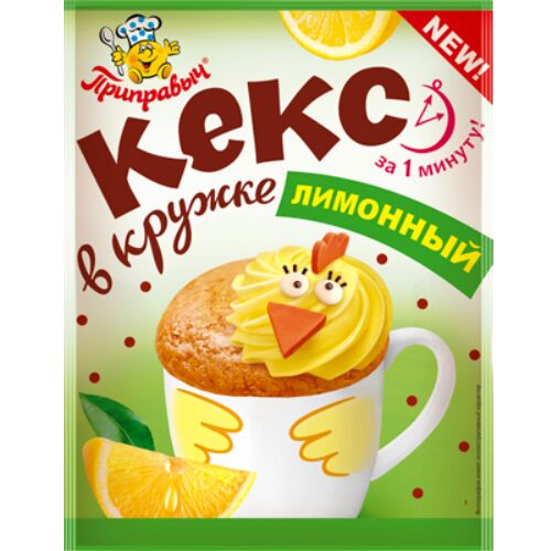 Приправыч Кекс в кружке лимонный (50гр)
