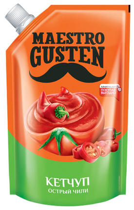 Кетчуп «Maestro Gusten» «Чили» без усилителей вкуса