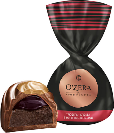«O`Zera» трюфель - клюква в молочном шоколаде