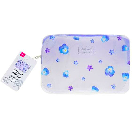 Daiso Косметичка Сиреневые цветы
