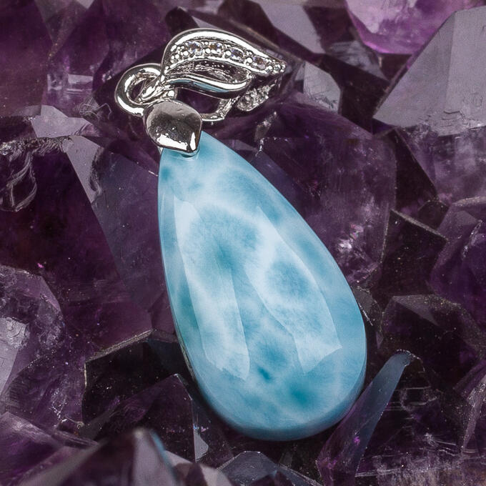 Кулон Ларимар (Доминик.респ) Кулоны. Цепочки и подвески для женщин