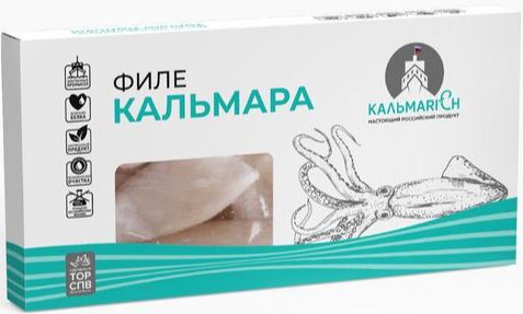 Морские деликатесы Филе кальмара без плавника, без кожи 600 г