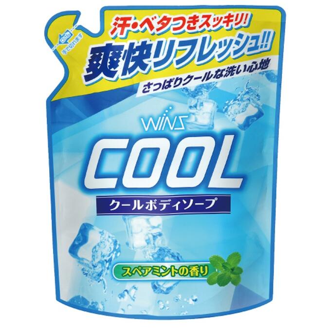 Nihon Охлаждающее мыло для тела &quot;Wins Cool body soap&quot; с ментолом и аром. мяты для мужчин и женщин 400 мл