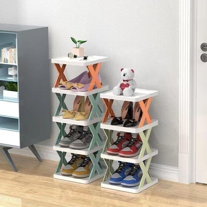 Китайский производитель Полка для обуви пластиковая 4 яруса &quot;creative multi purpose shoe rack&quot;