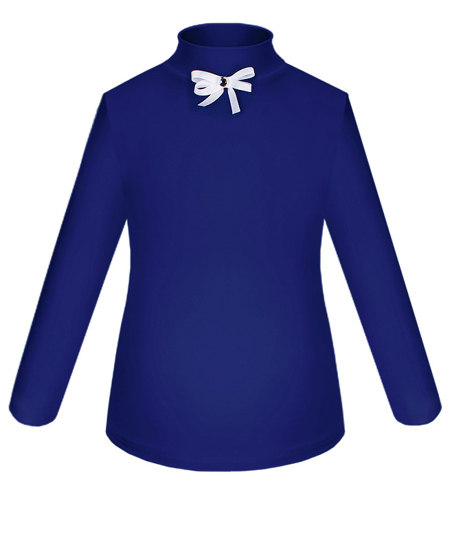 Синяя школьная блузка для девочки 83783-ДОШ21
