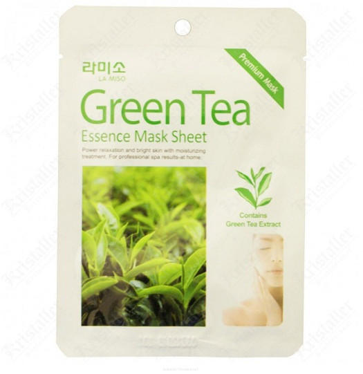 Маска для лица с экстрактом зеленного чая