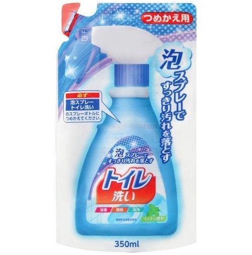 Nihon Чистящая спрей-пена для туалета &quot;Foam spray toilet&quot; (мягкая упаковка) 350 мл 24