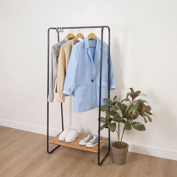 ЗМИ Вешалка гардеробная &quot;Скандинавия 21&quot; с полкой (SCANDINAVIA 21 clothes rack) 690х385х1470мм