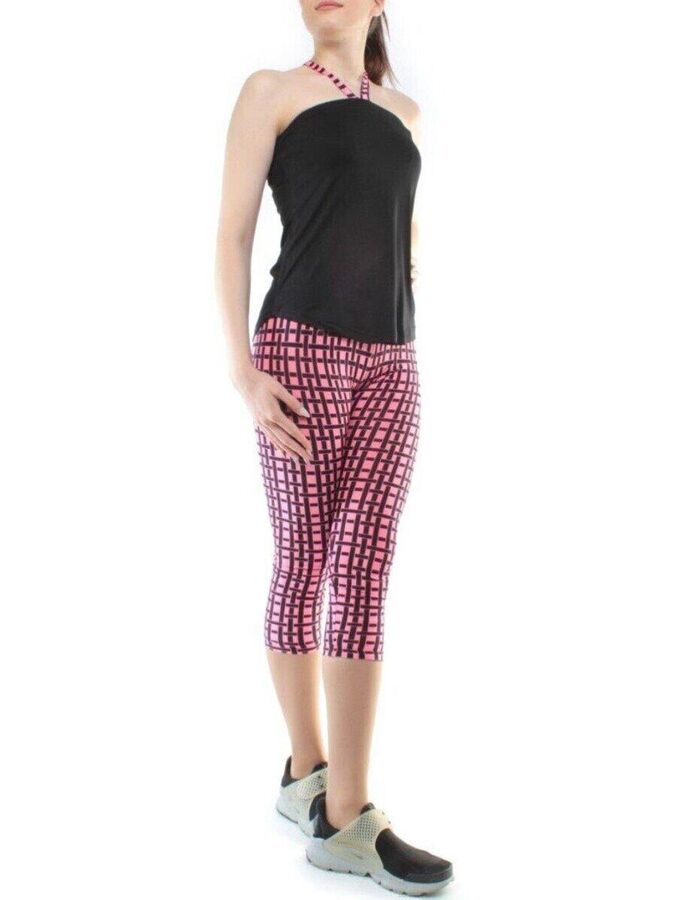 optrf.ru 1181 BLACK/PINK Спортивный костюм для фитнеса женский (90% вискоза, 10% лайкра)