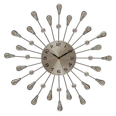 Часы настенные, серия: Ажур, Каплевидные лепестки, d = 40 см
