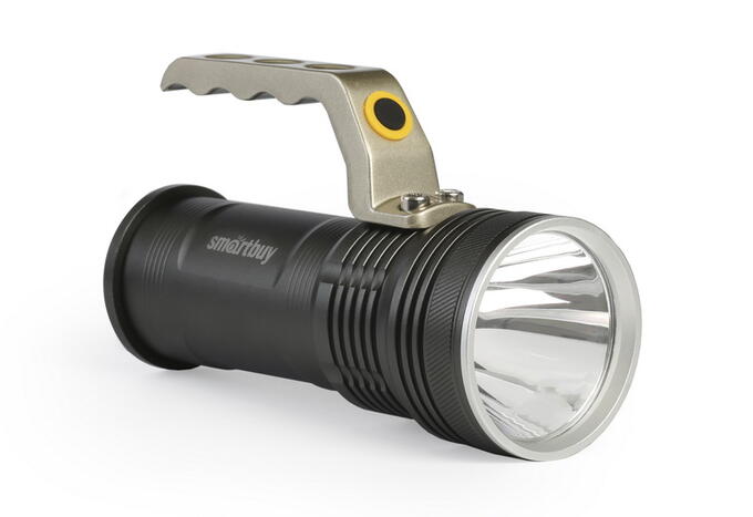 Smartbuy Аккумуляторный светодиодный фонарь CREE T6 10Вт, металлический с ручкой, аккумулятором 2x18650, IP54 (SBF-30-H)