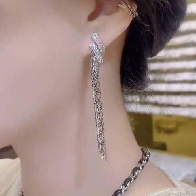 JOYFEN Длинные праздничные серьги