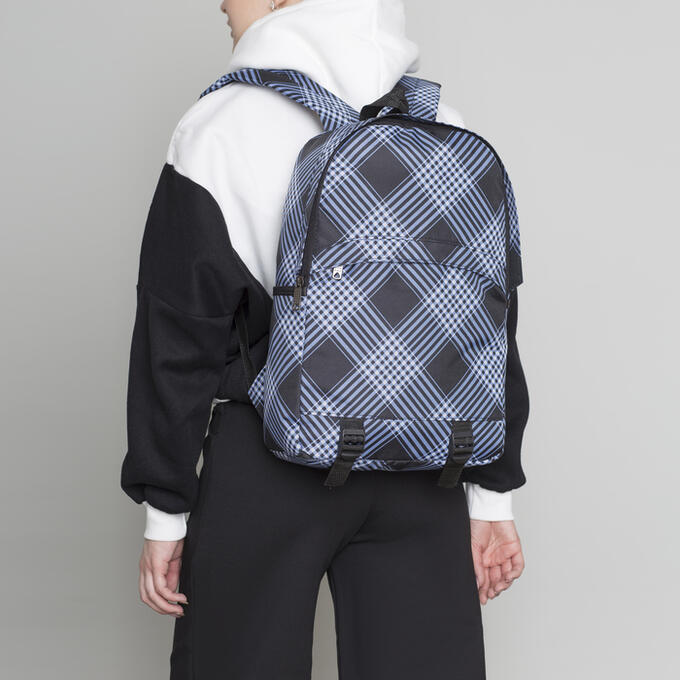 Рюкзак молодёжный, отдел на молнии, 3 наружных кармана, цвет синий/чёрный