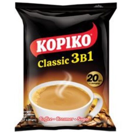 Tora Bika Кофейный напиток растворимый &quot;Kopiko&quot; Classic 3в1  20г.