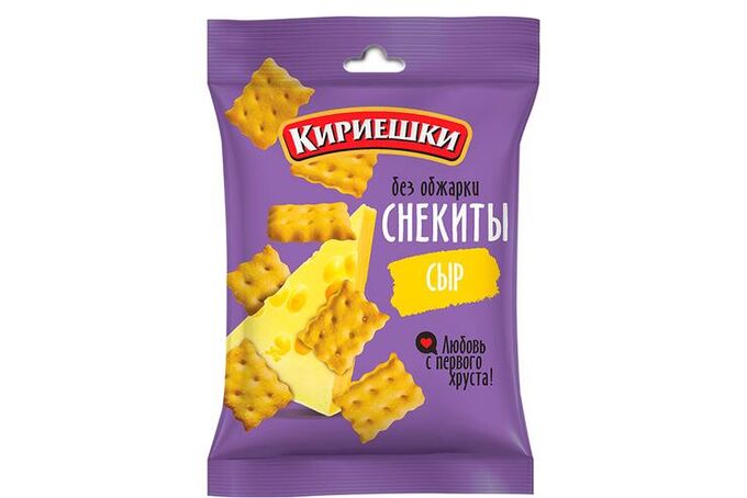 Яшкино «Кириешки», снекиты «Сыр», 60 г
