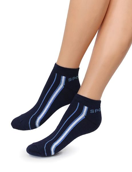 Женские носки-носочки 204 размер 23-25 синий