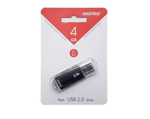 USB Flash SmartBuy V-Cut 4GB черный SB4GBVC-K