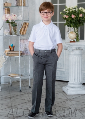 Школьные брюки, серый в Хабаровске