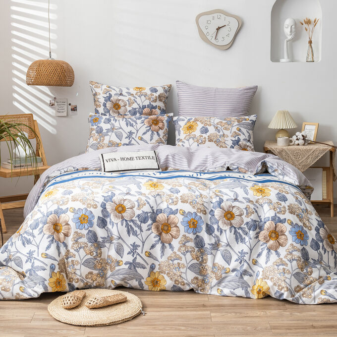 Viva home textile Комплект постельного белья Сатин 100% хлопок C541
