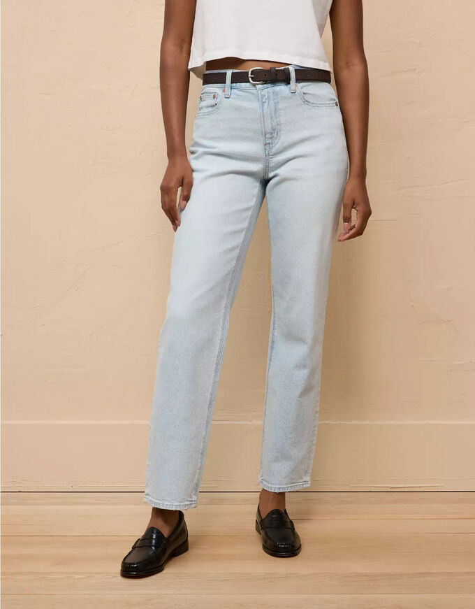 American Eagle AE Stretch Super High-Waisted Straight Jean