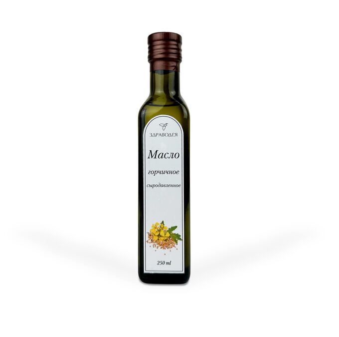 afonya-fermer Горчичное масло холодного отжима, сыродавленное, нерафинированное 250 мл.