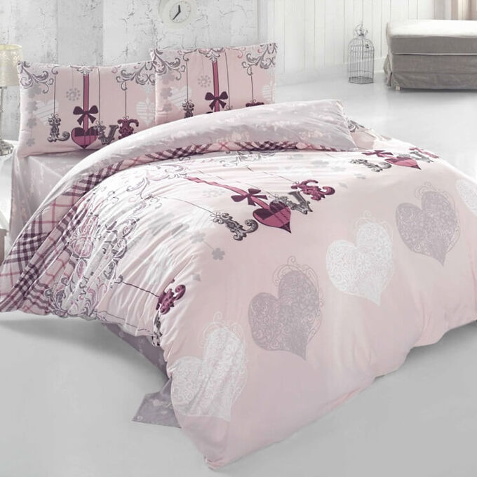 Кпб только любовь. Постельный комплект love. Irina home ih-21-3 leona pudra. Пастелное бельё с сердечками. Постельный комплект love.