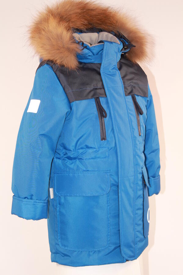 Куртка зимняя подростковая модель Феникс васильковый