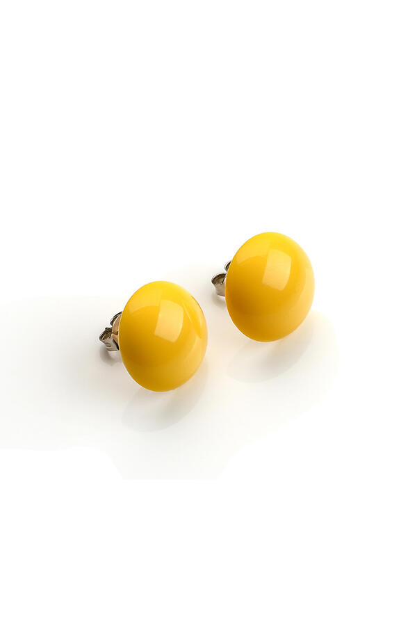 Mini Maxi Серьги (диаметр 17мм) (гвоздики)  PR0501(1)желтый