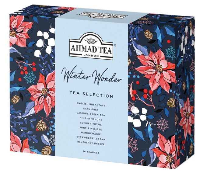 НАБОР ПОДАРОЧНЫЙ ЧАЙ &quot;AHMAD TEA&quot; АССОРТИ &quot;ЗИМНЕЕ ЧУДО&quot; 9 ВКУСОВ 36ПАК