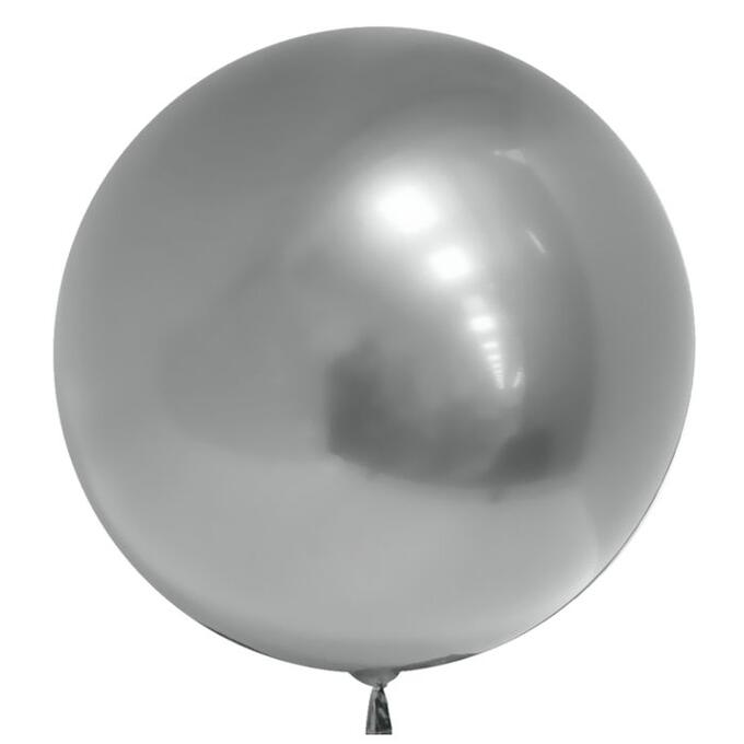 Шар Ф 18 Сфера 3D, Deco Bubble хром серебро 45см