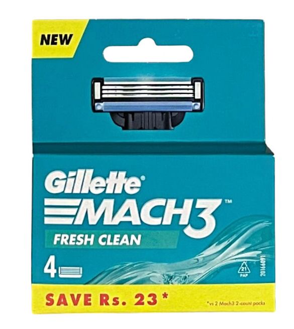 GILLETTE Сменные бритвенные кассеты GILLETTE MACH3 4 штуки