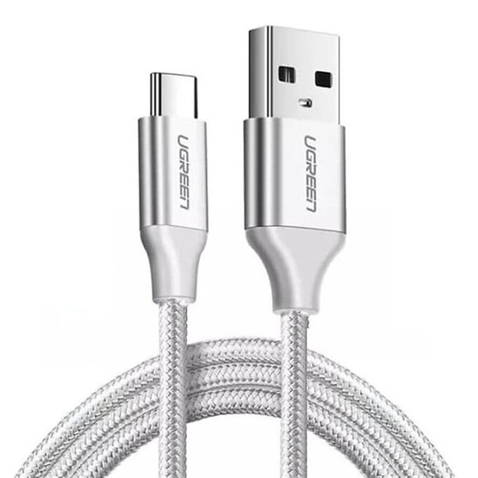 Кабель USB 2.0 - Type C в оплетке нейлоновой 1 м. Ugreen