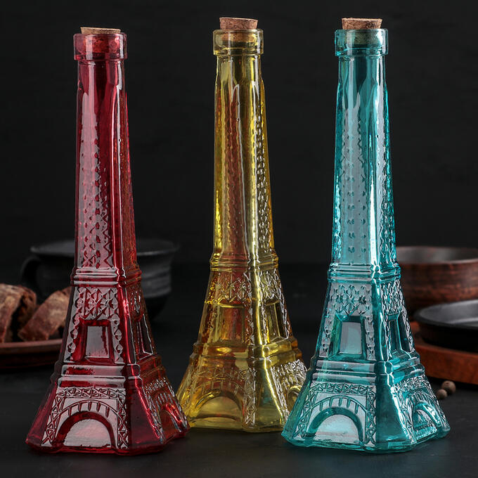 СИМА-ЛЕНД Бутылка для масла «Париж», 200 мл, 24 см, цвет МИКС