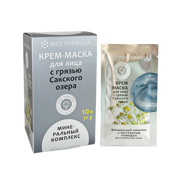 Дом природы Мануфактура Крем-маска с Грязью Сакского озера &quot;Минеральный комплекс&quot; для нормальной кожи