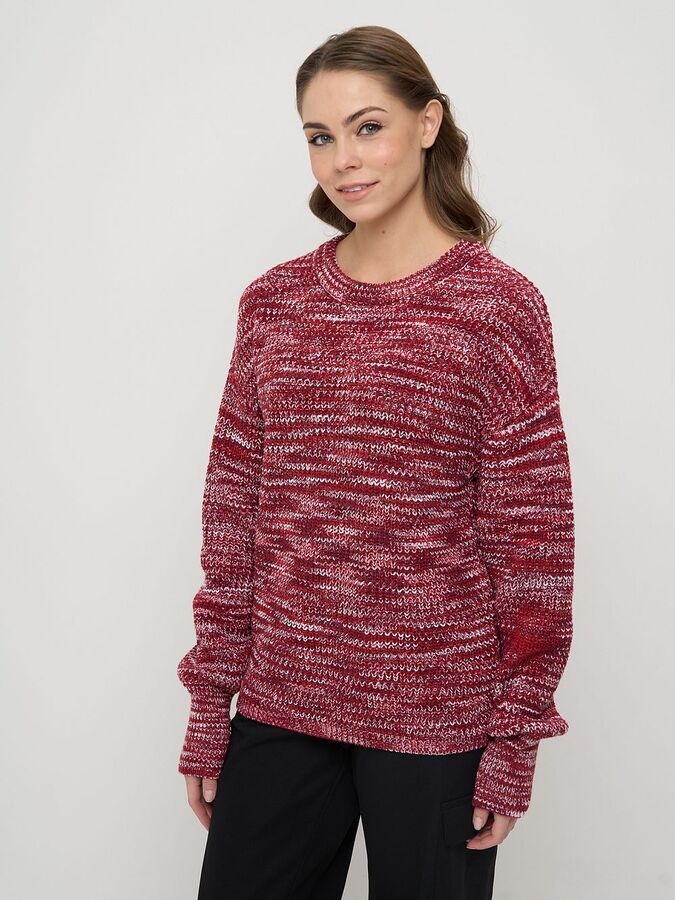 VAY Джемпер женский 5242-41397   17 красный меланж