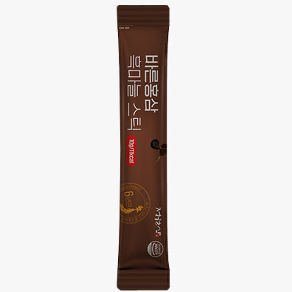 Экстракт с корейским красным женьшенем и черным чесноком Jungwonsam Pure Red Ginseng Black Garlic Stick, 10гр