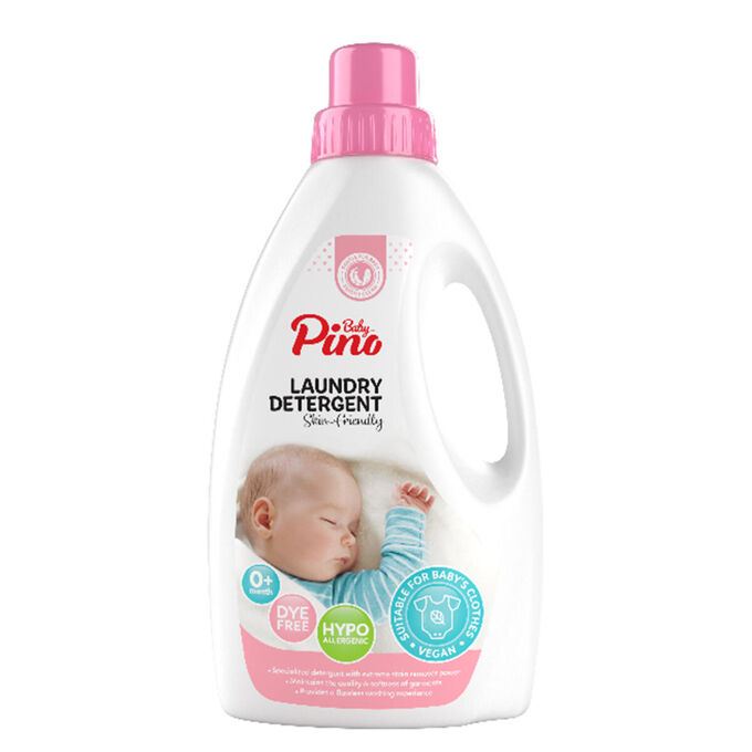 Baby Pino Гель для стирки детского белья гипоаллергенный 0+ Laundry Detergent Pink, 1000 мл