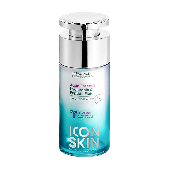 Icon Skin AQUA ESSENCE Флюид увлажняющий с пептидами и гиалуроновой кислотой для комбинированной кожи, 30 мл