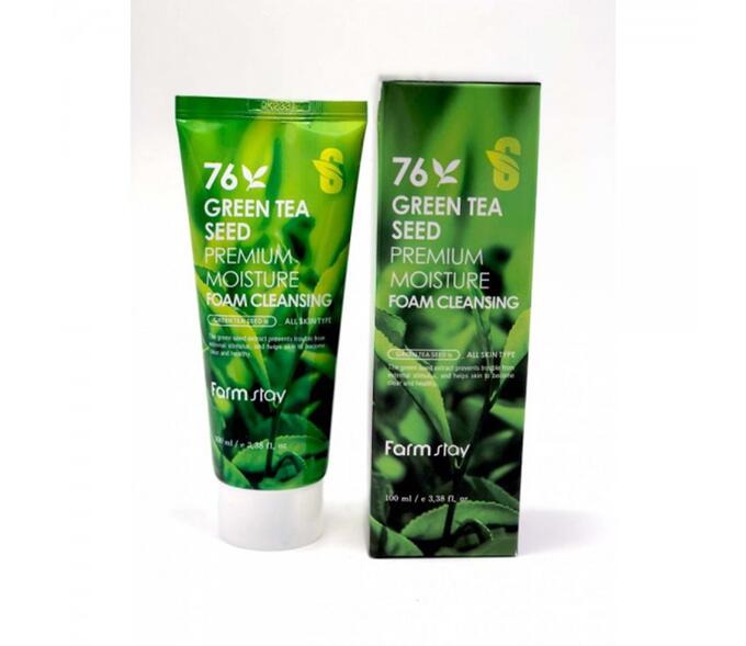 Farm Stay Farmstay Пенка для умывания с зеленым чаем Premium Moisture Green Tea cleansing foam