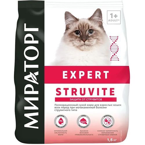 Мираторг Winner Expert для кошек Struvite при МКБ струвит.типа 400гр