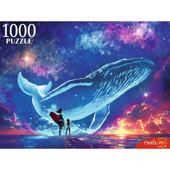 Рыжий кот Пазл 1000 Сферы и кит П1000-0509
