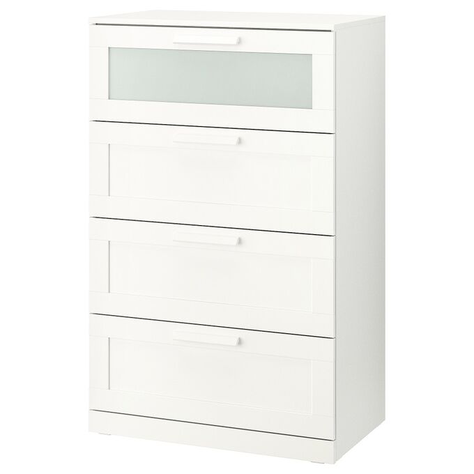 IKEA БРИМНЭС Комод с 4 ящиками, 78x46х124см