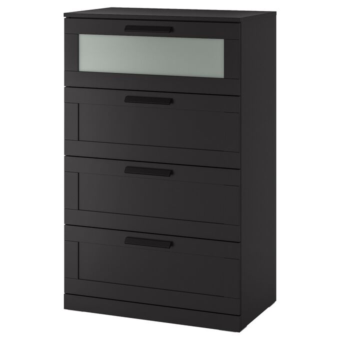 IKEA БРИМНЭС Комод с 4 ящиками, 78x46х124см