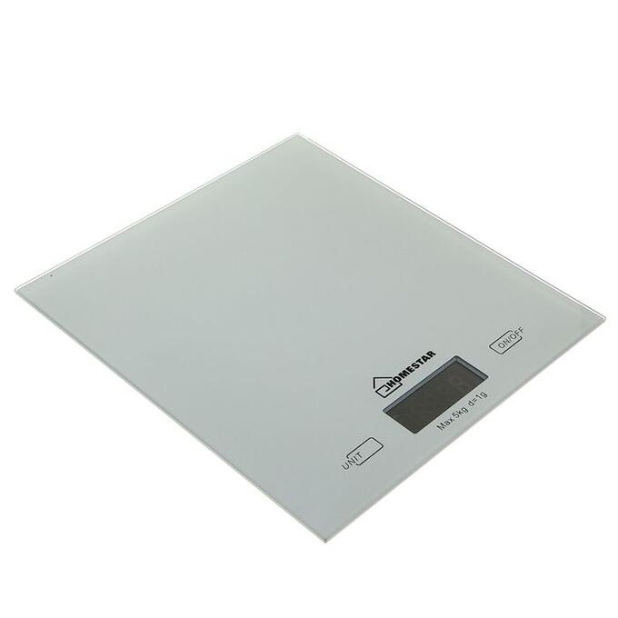 СИМА-ЛЕНД Весы кухонные HOMESTAR HS-3006, электронные, до 5 кг, серебристые