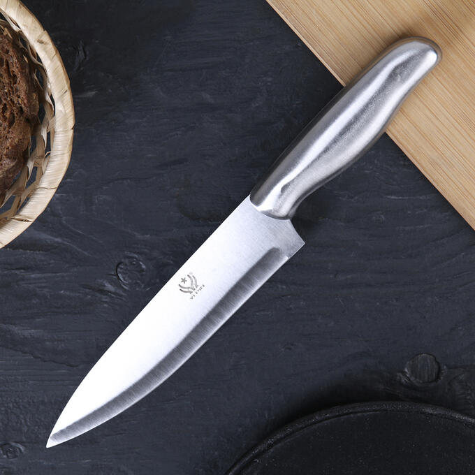 Нож кухонный «Металлик», лезвие 17,5 см 4132566