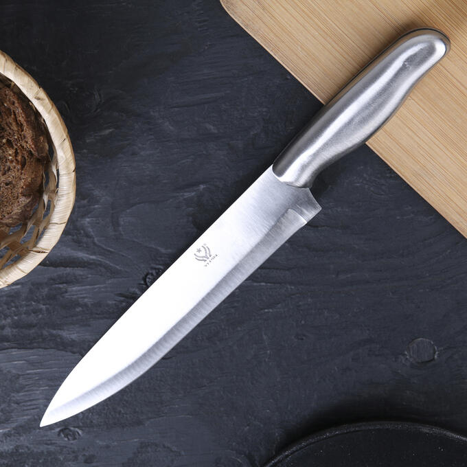 Нож кухонный «Металлик», лезвие 22,5 см 4132568