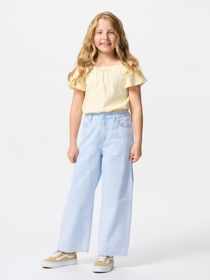 UNIQLO - широкие прямые джинсы на молнии - 62 BLUE
